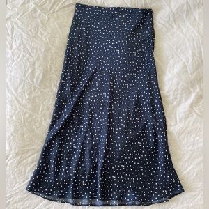 Aritzia Wilfred Slip Midi Skirt